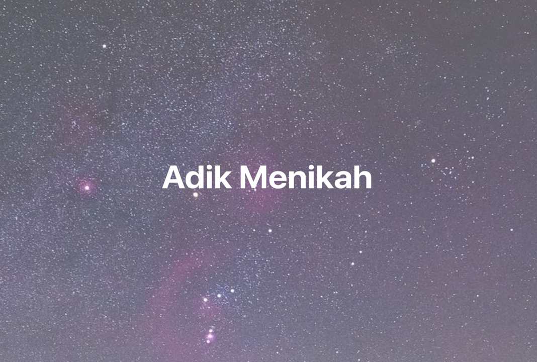 Gambar Mimpi Adik Menikah