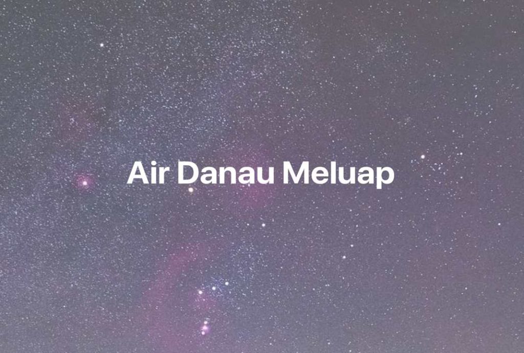 Gambar Mimpi Air Danau Meluap