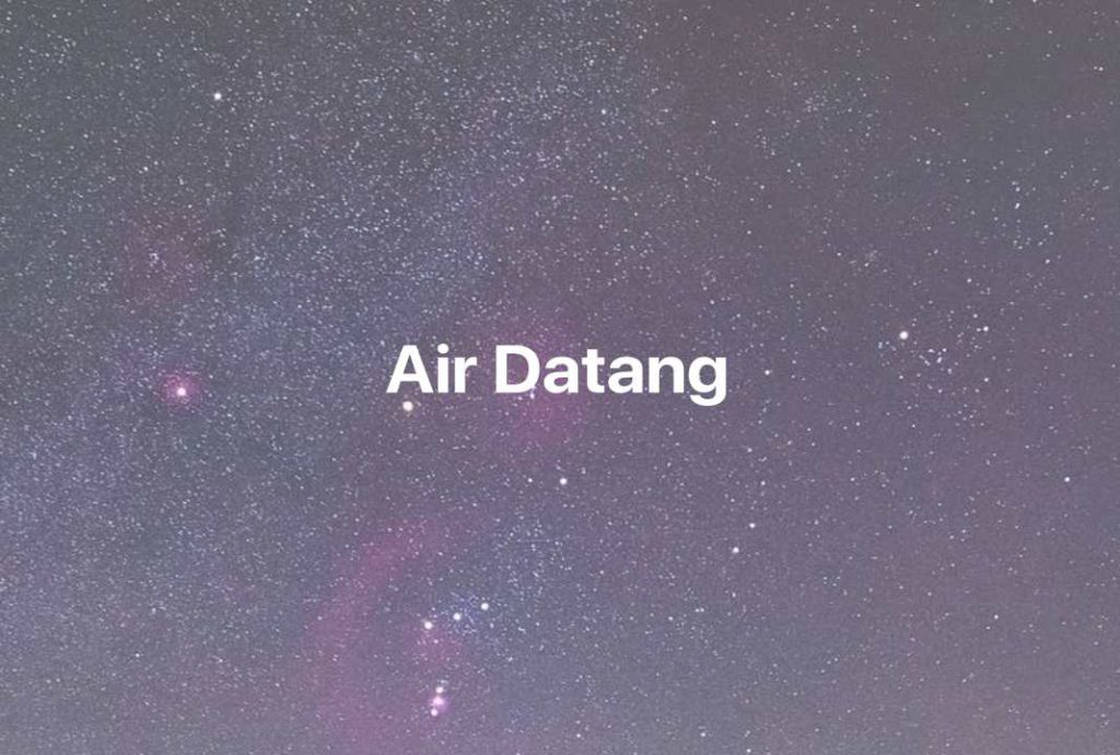 Gambar Mimpi Air Datang