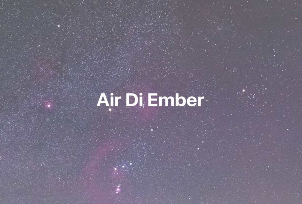 Gambar Mimpi Air Di Ember