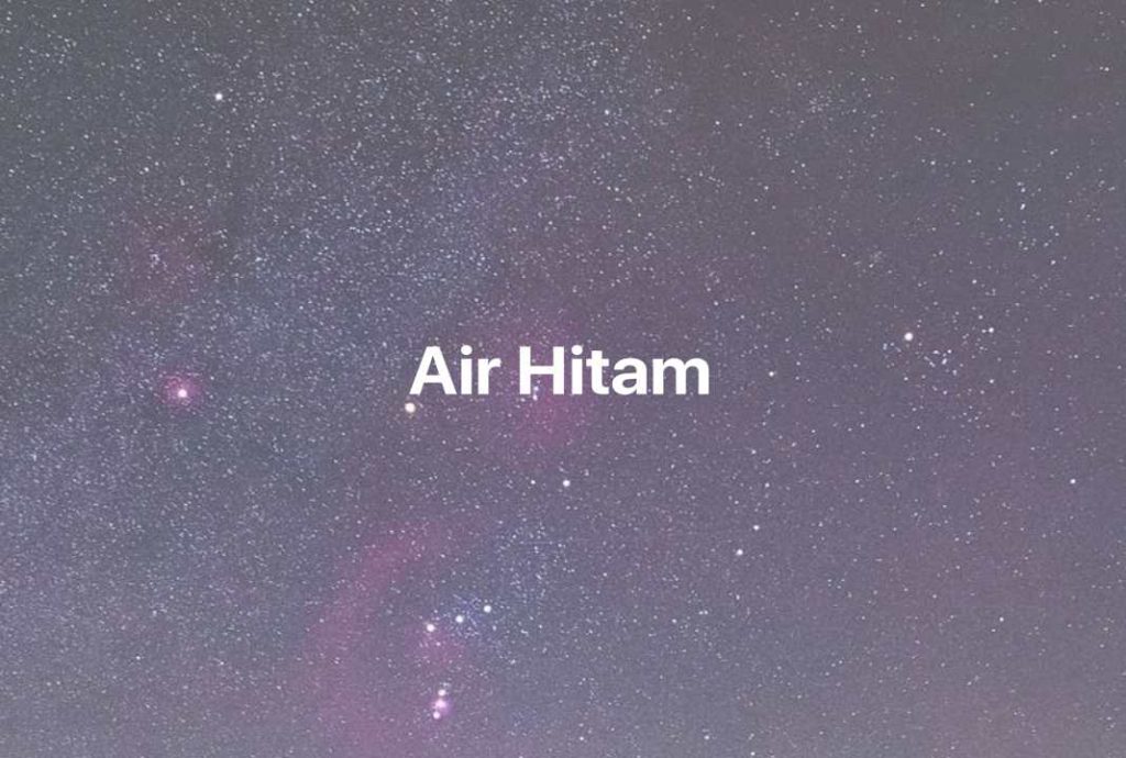 Gambar Mimpi Air Hitam