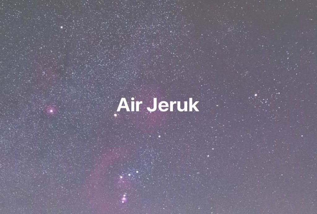 Gambar Mimpi Air Jeruk