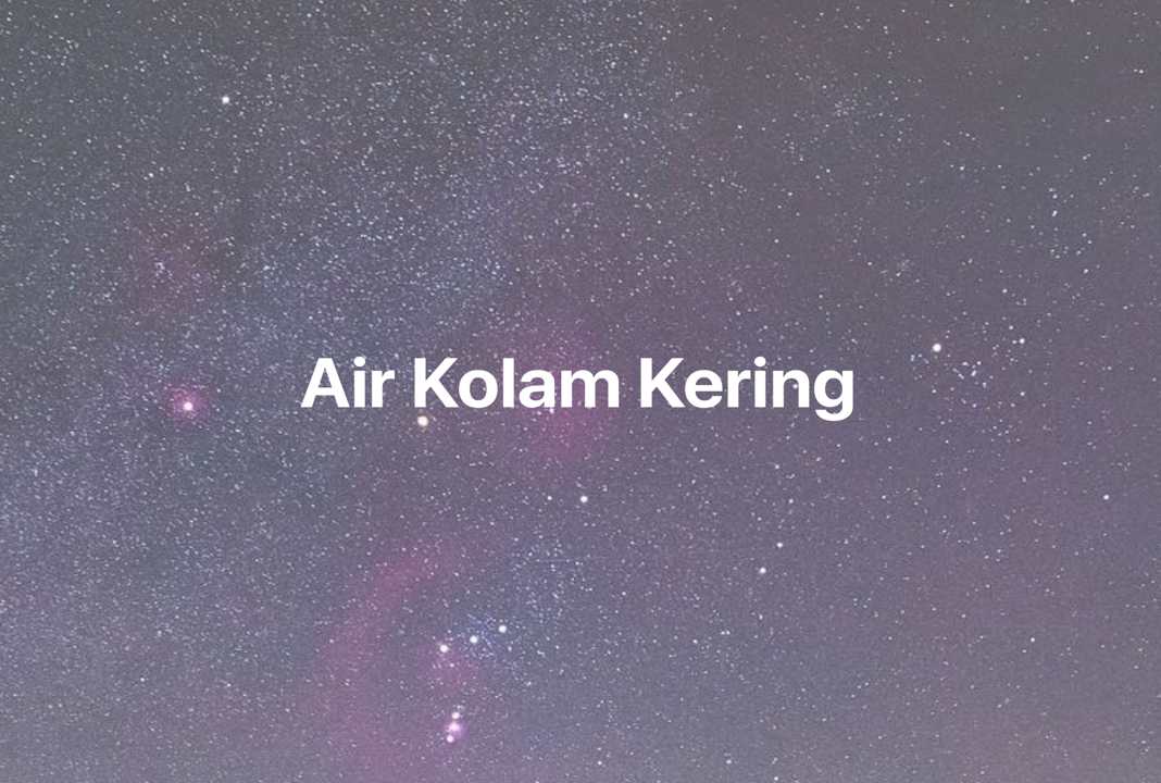 Gambar Mimpi Air Kolam Kering