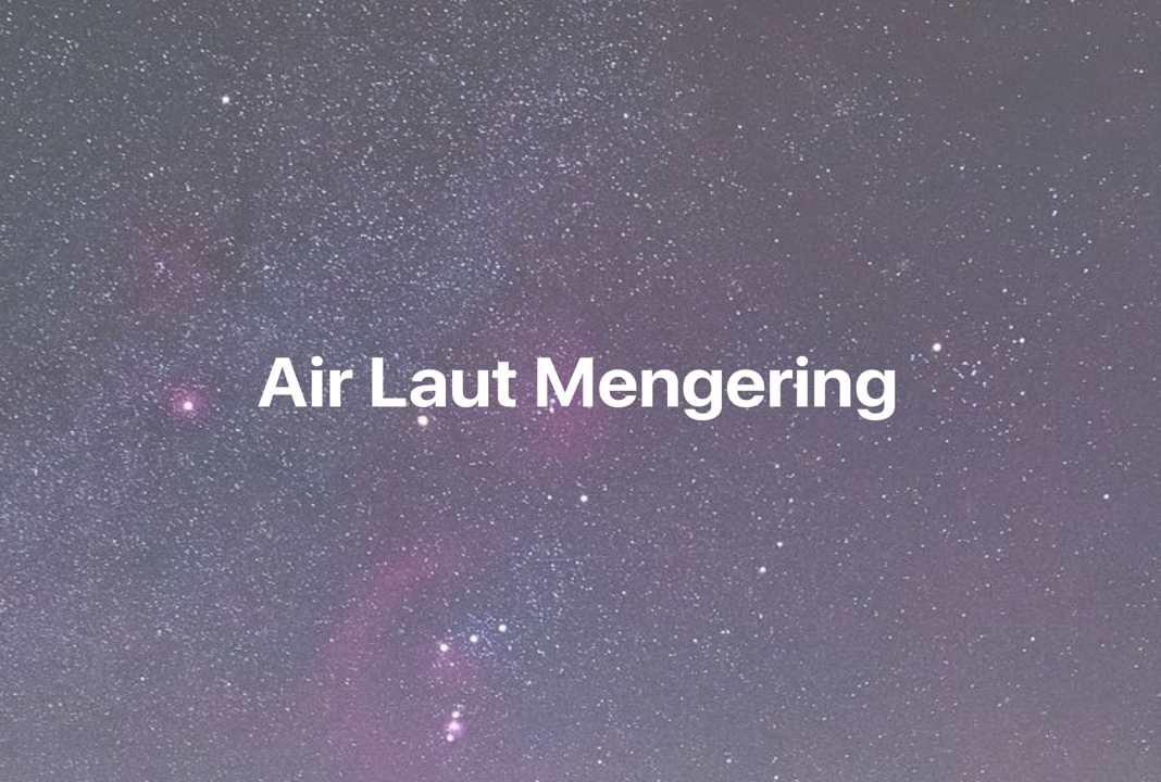 Gambar Mimpi Air Laut Mengering