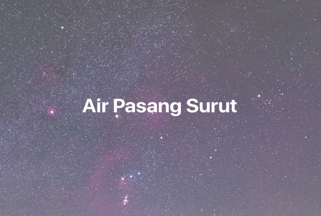 Gambar Mimpi Air Pasang Surut