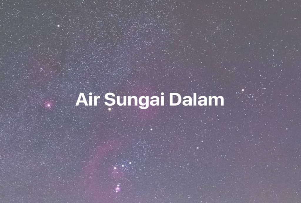 Gambar Mimpi Air Sungai Dalam