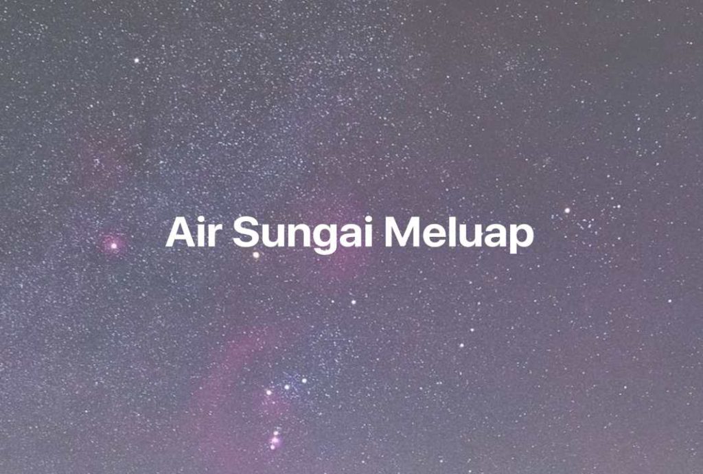 Gambar Mimpi Air Sungai Meluap