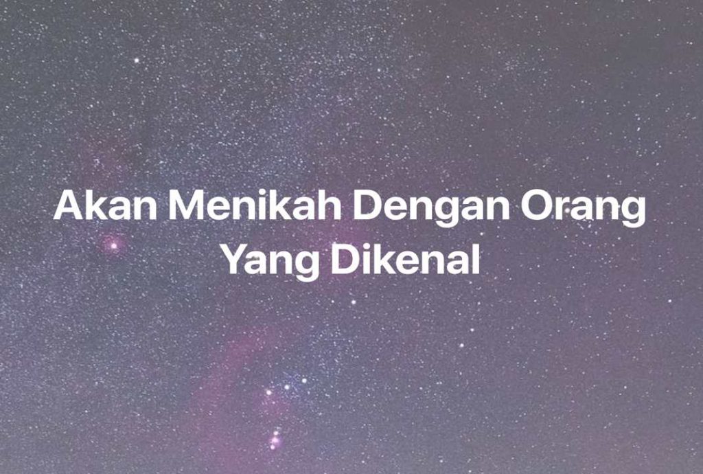 Gambar Mimpi Akan Menikah Dengan Orang Yang Dikenal