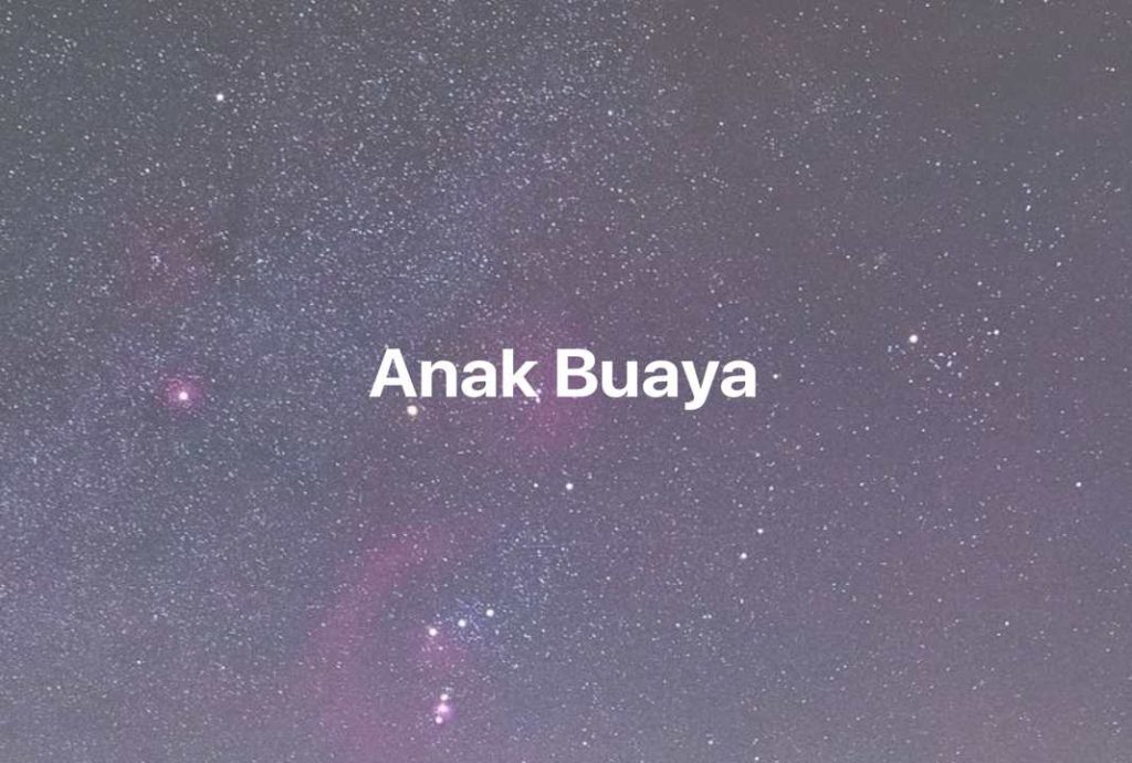 Gambar Mimpi Anak Buaya