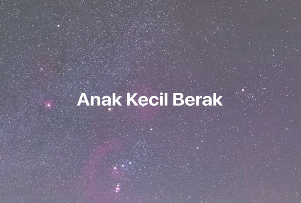 Gambar Mimpi Anak Kecil Berak