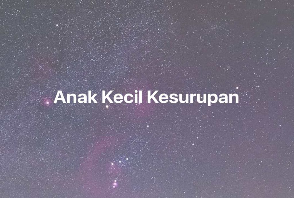 Gambar Mimpi Anak Kecil Kesurupan