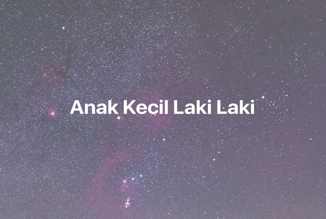 Gambar Mimpi Anak Kecil Laki Laki