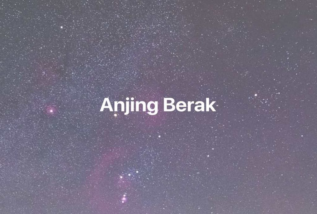 Gambar Mimpi Anjing Berak