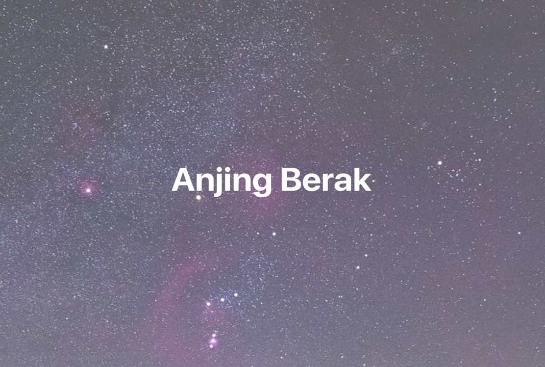 Gambar Mimpi Anjing Berak