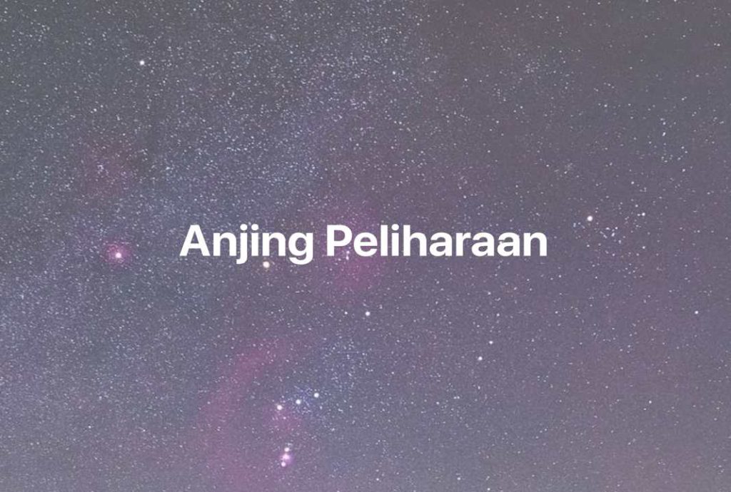 Gambar Mimpi Anjing Peliharaan