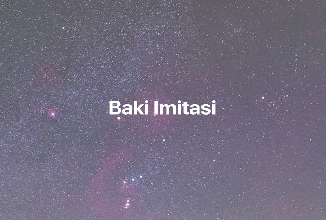 Gambar Mimpi Baki Imitasi