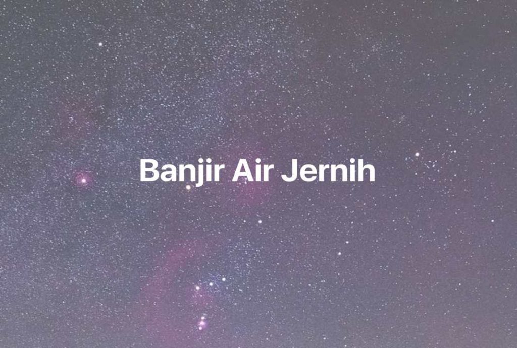 Gambar Mimpi Banjir Air Jernih