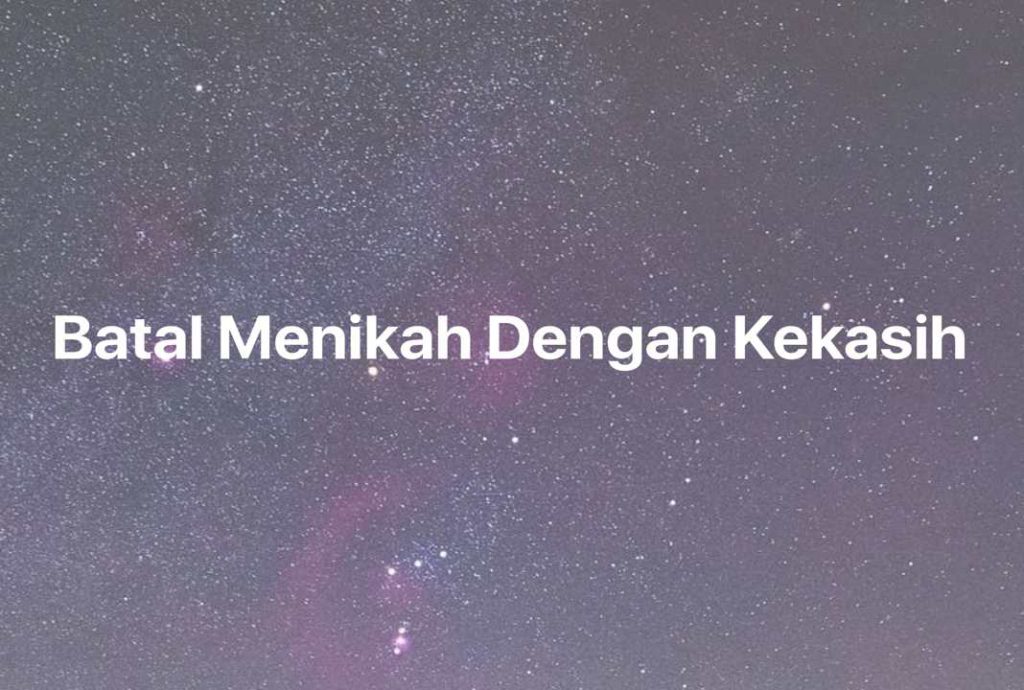 Gambar Mimpi Batal Menikah Dengan Kekasih