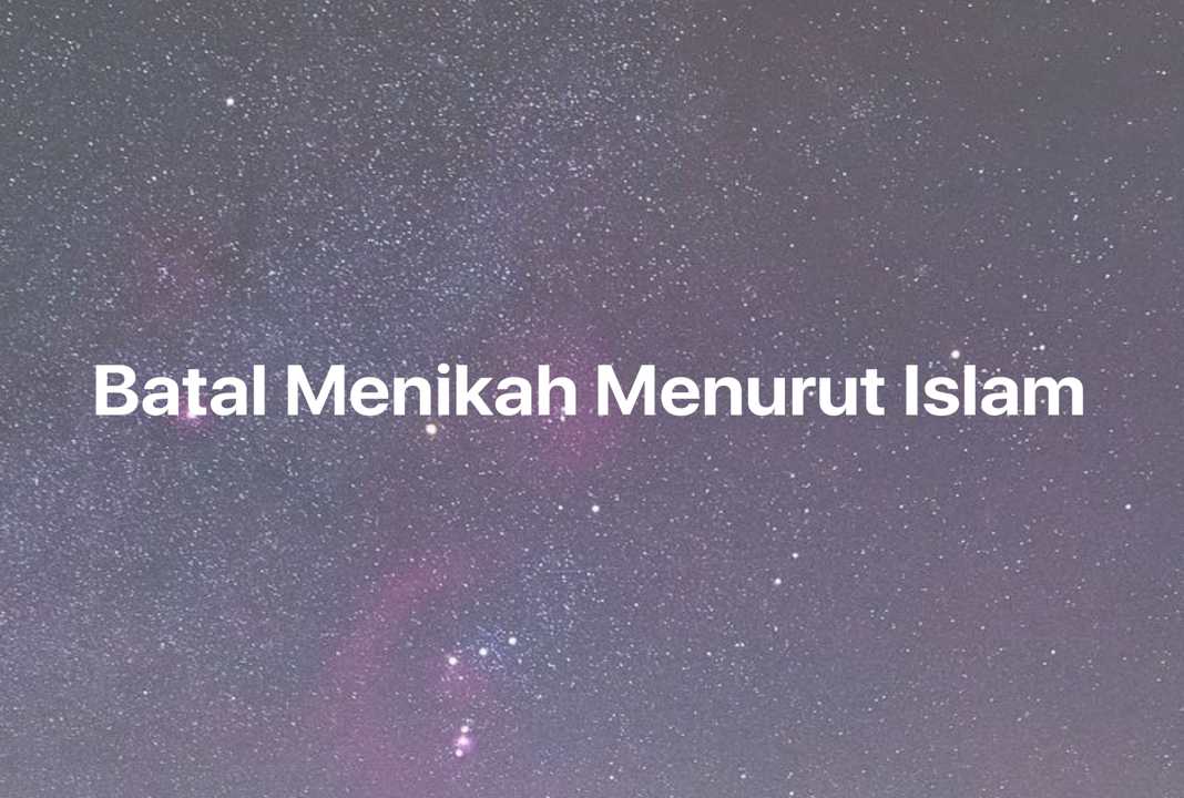 Gambar Mimpi Batal Menikah Menurut Islam