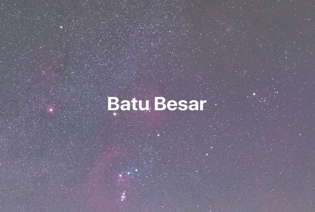 Gambar Mimpi Batu Besar