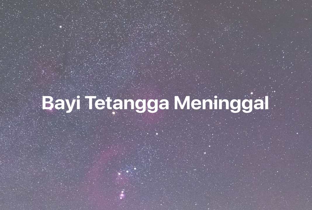 Gambar Mimpi Bayi Tetangga Meninggal