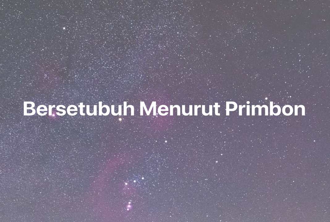 Gambar Mimpi Bersetubuh Menurut Primbon