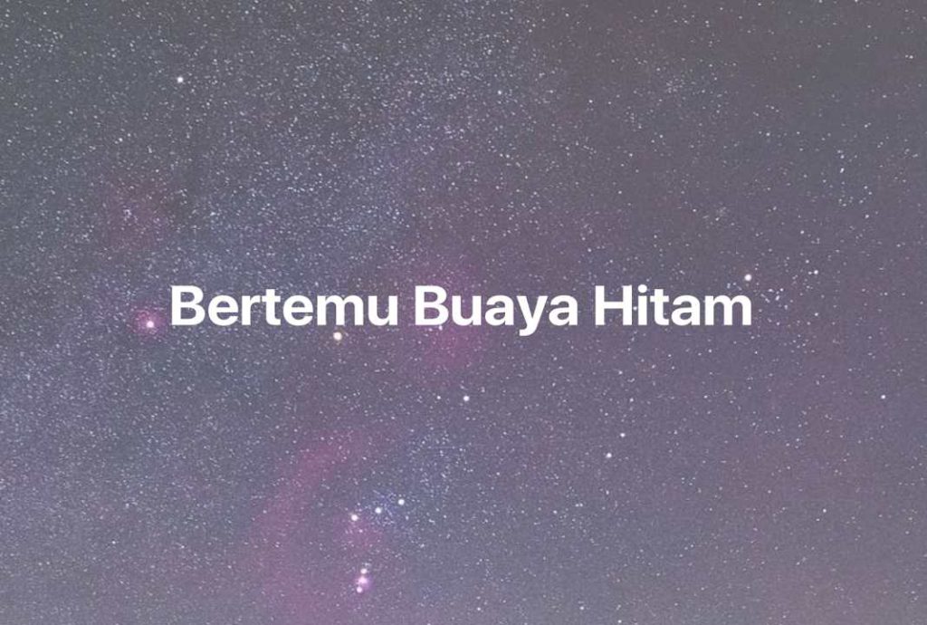 Gambar Mimpi Bertemu Buaya Hitam