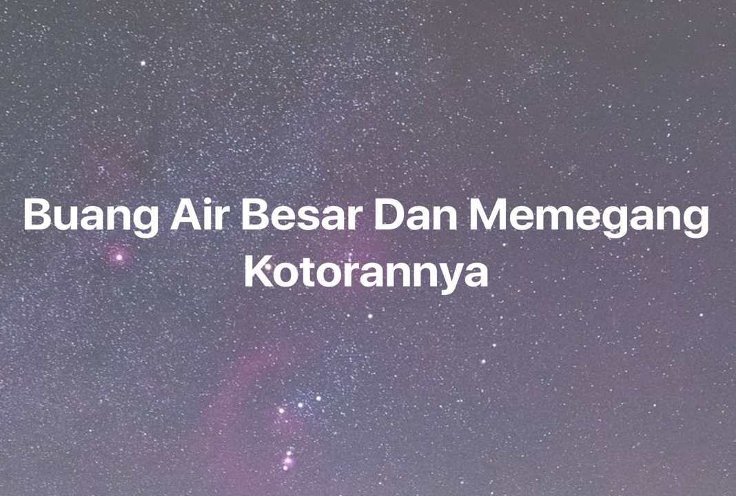 Gambar Mimpi Buang Air Besar Dan Memegang Kotorannya