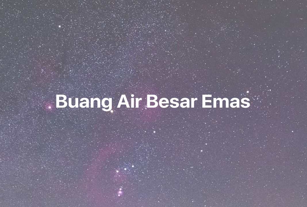 Gambar Mimpi Buang Air Besar Emas