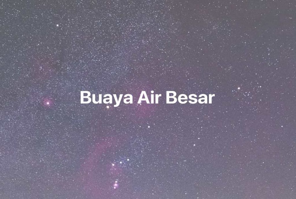 Gambar Mimpi Buaya Air Besar