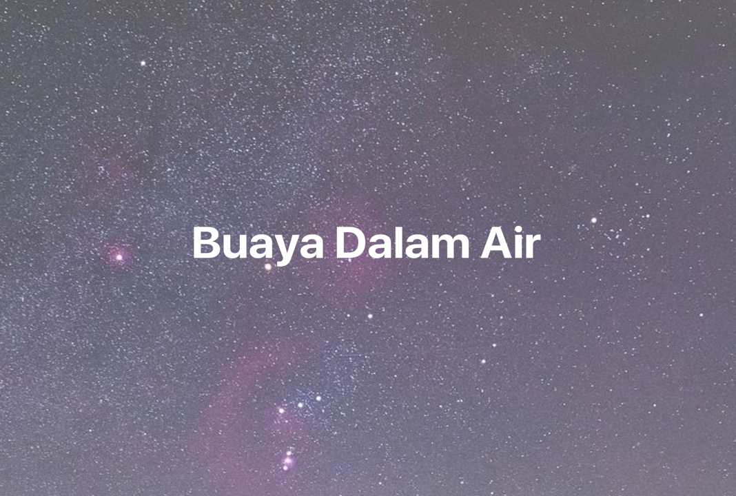 Gambar Mimpi Buaya Dalam Air