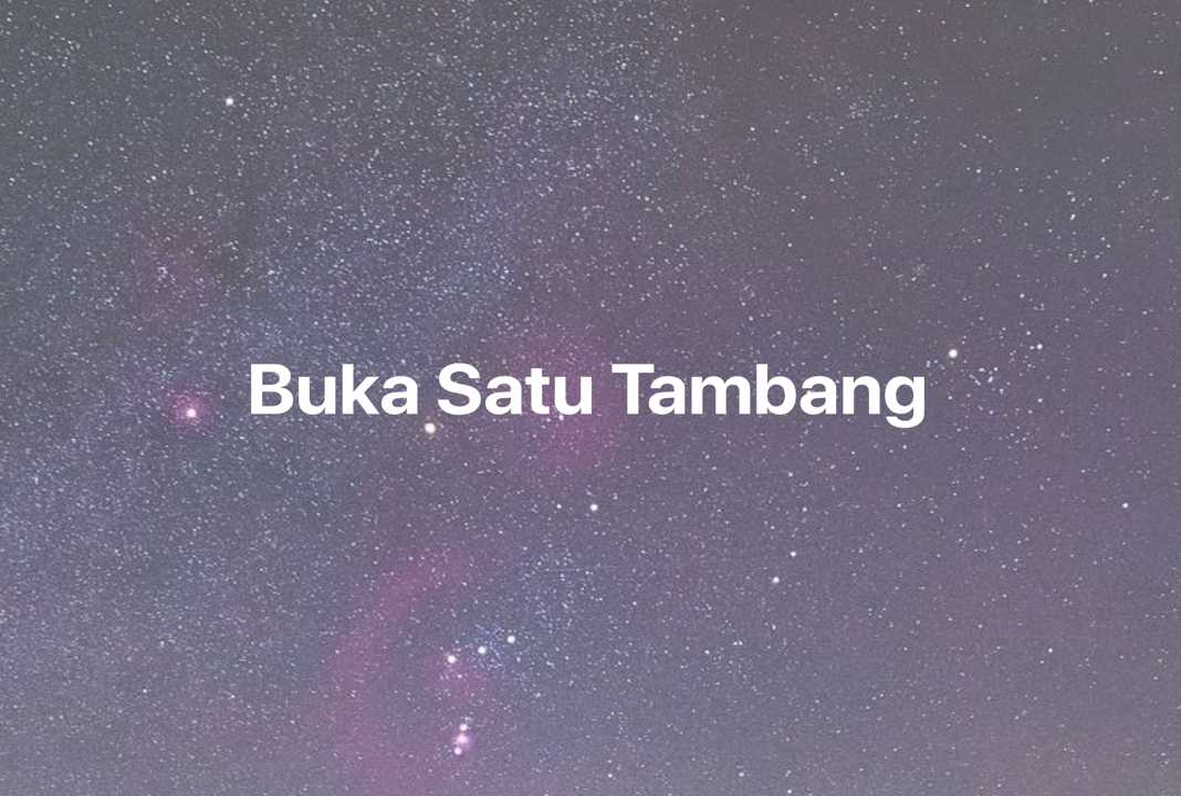 Gambar Mimpi Buka Satu Tambang