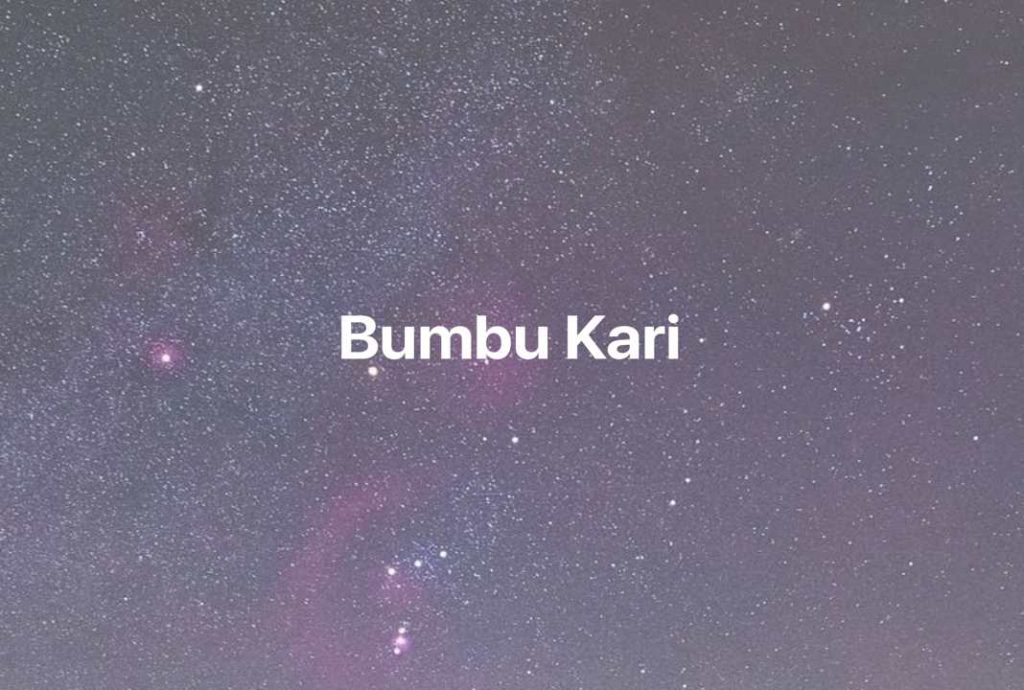 Gambar Mimpi Bumbu Kari