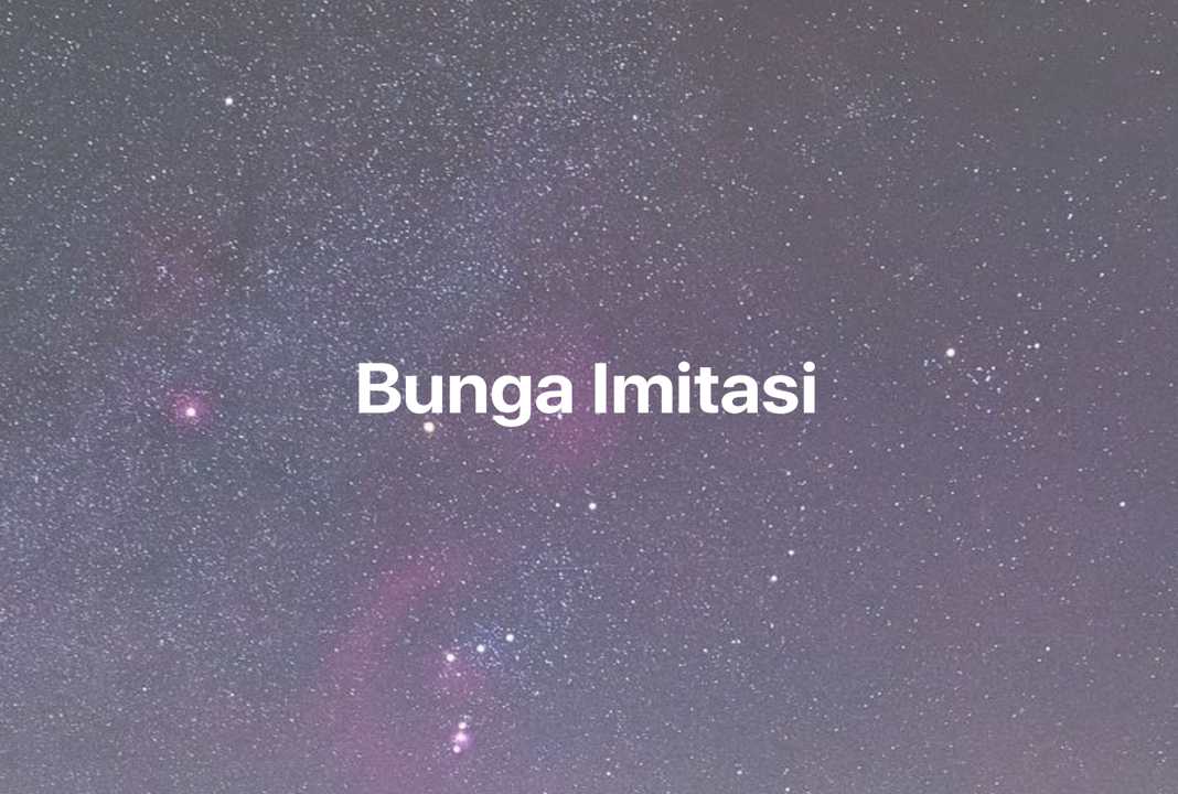 Gambar Mimpi Bunga Imitasi