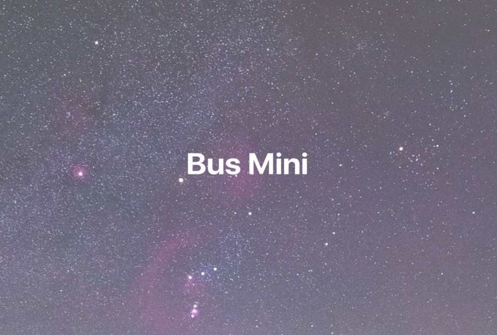 Gambar Mimpi Bus Mini