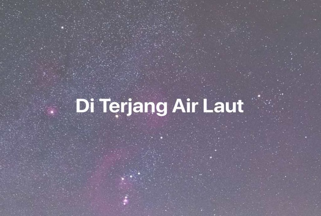 Gambar Mimpi Di Terjang Air Laut