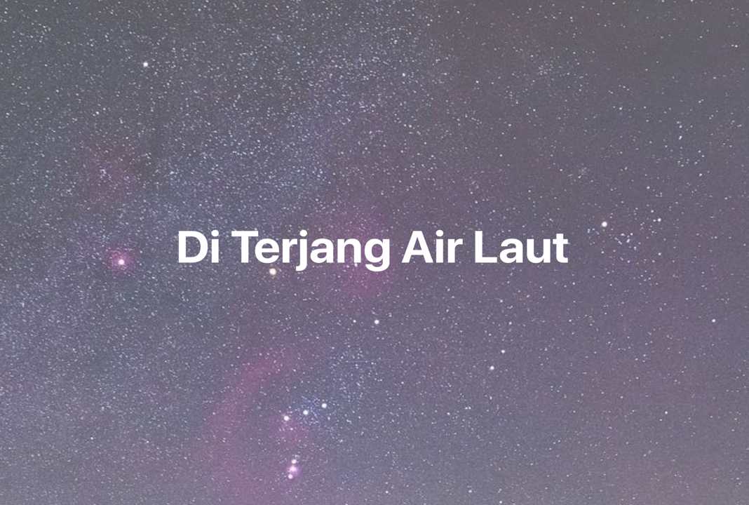 Gambar Mimpi Di Terjang Air Laut