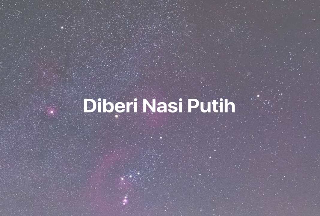 Gambar Mimpi Diberi Nasi Putih