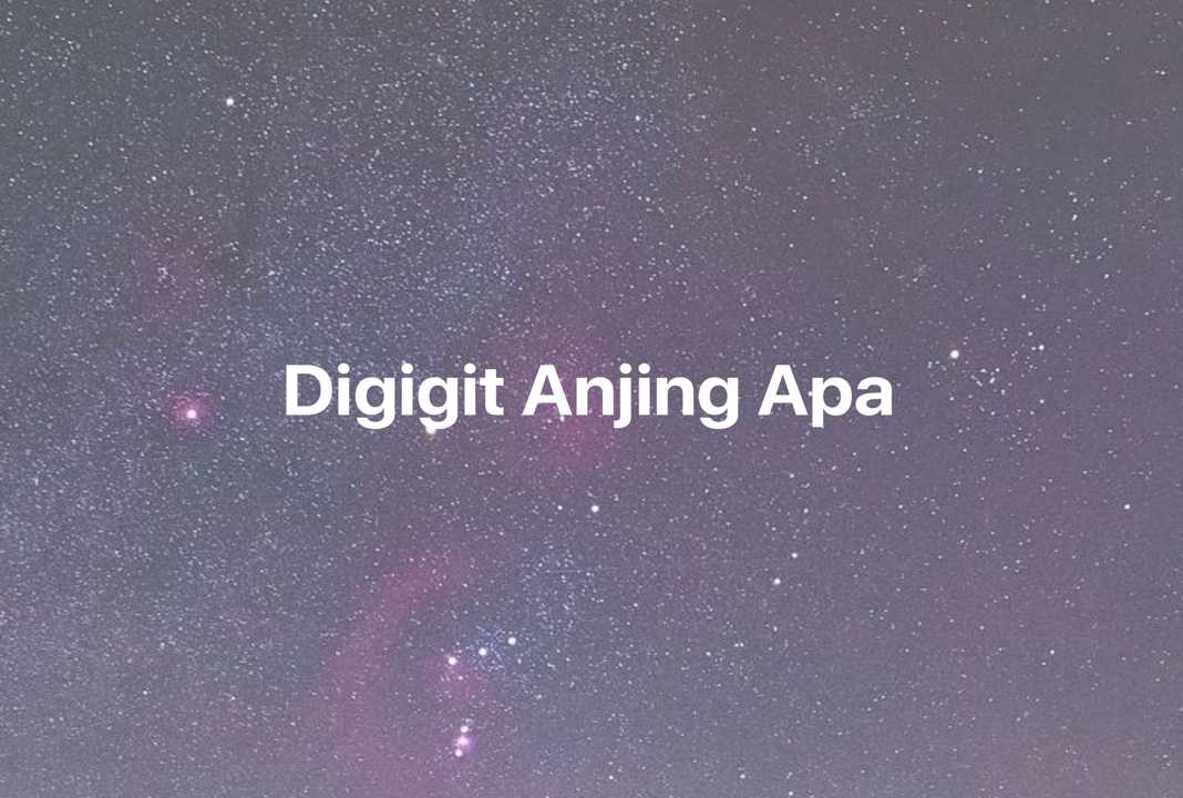 Gambar Mimpi Digigit Anjing Apa