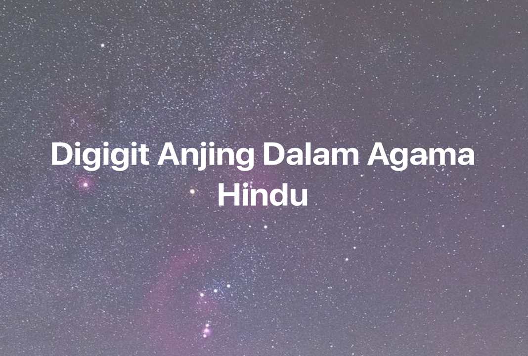 Gambar Mimpi Digigit Anjing Dalam Agama Hindu