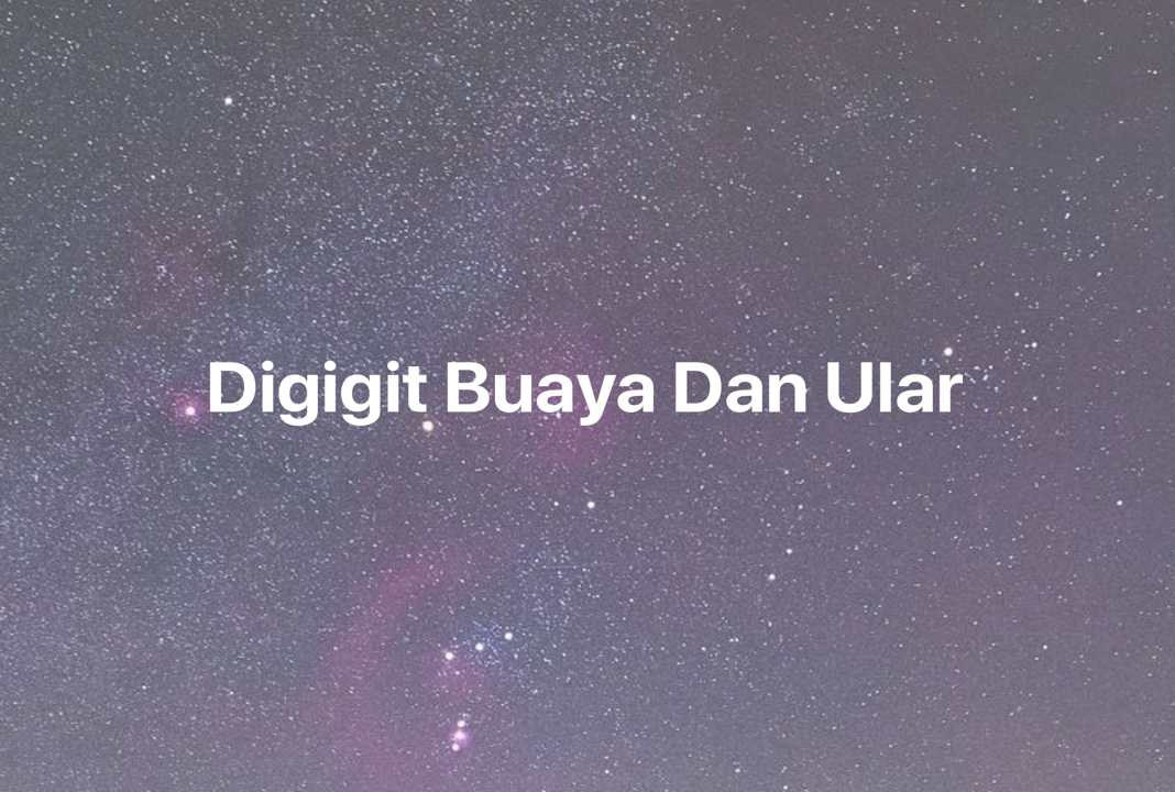 Gambar Mimpi Digigit Buaya Dan Ular