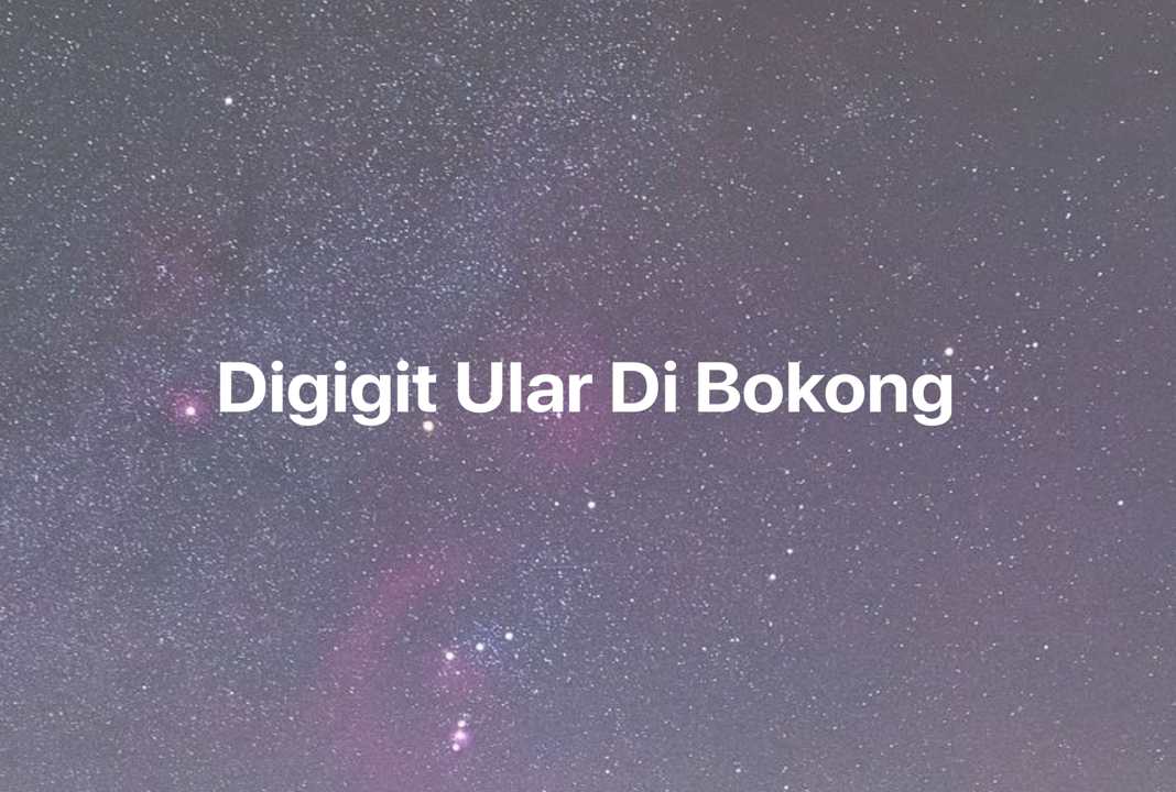 Gambar Mimpi Digigit Ular Di Bokong