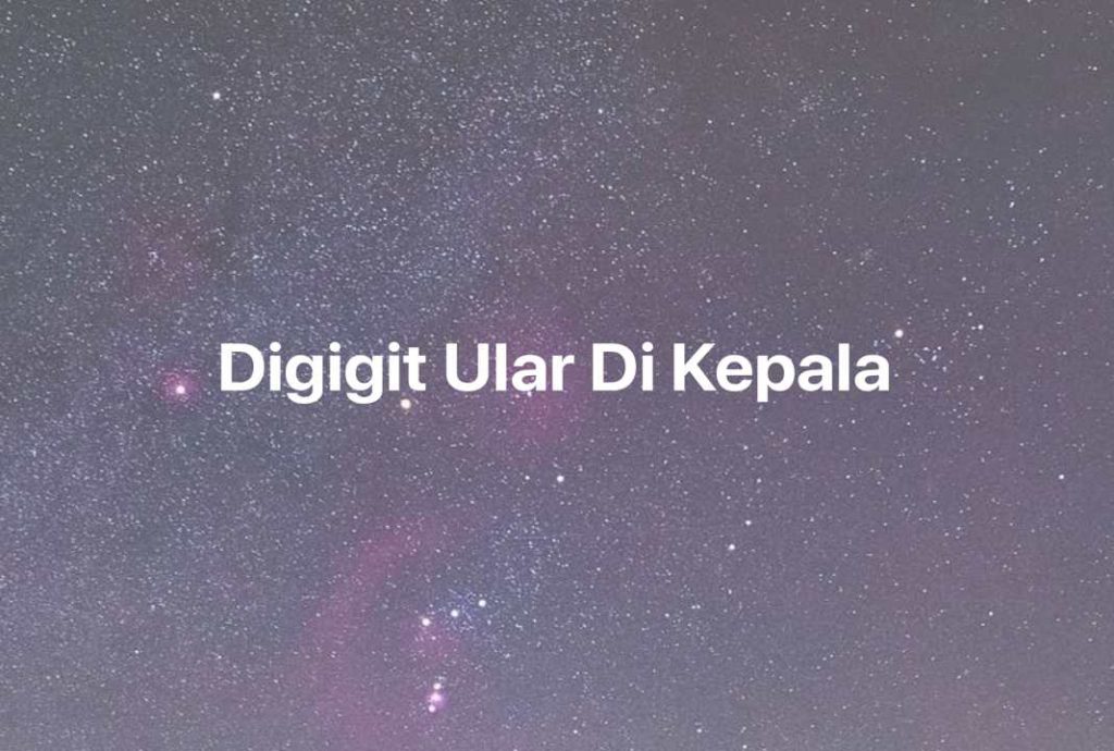 Gambar Mimpi Digigit Ular Di Kepala