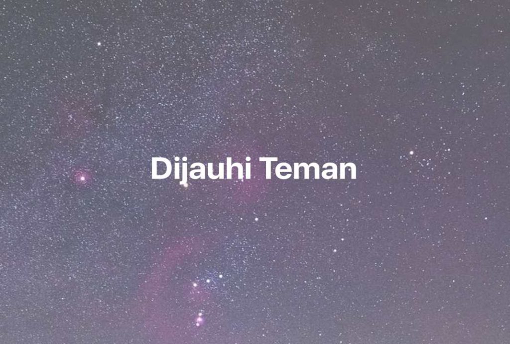 Gambar Mimpi Dijauhi Teman