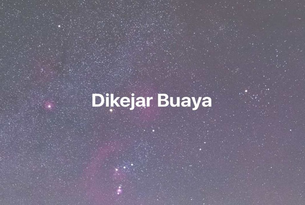 Gambar Mimpi Dikejar Buaya