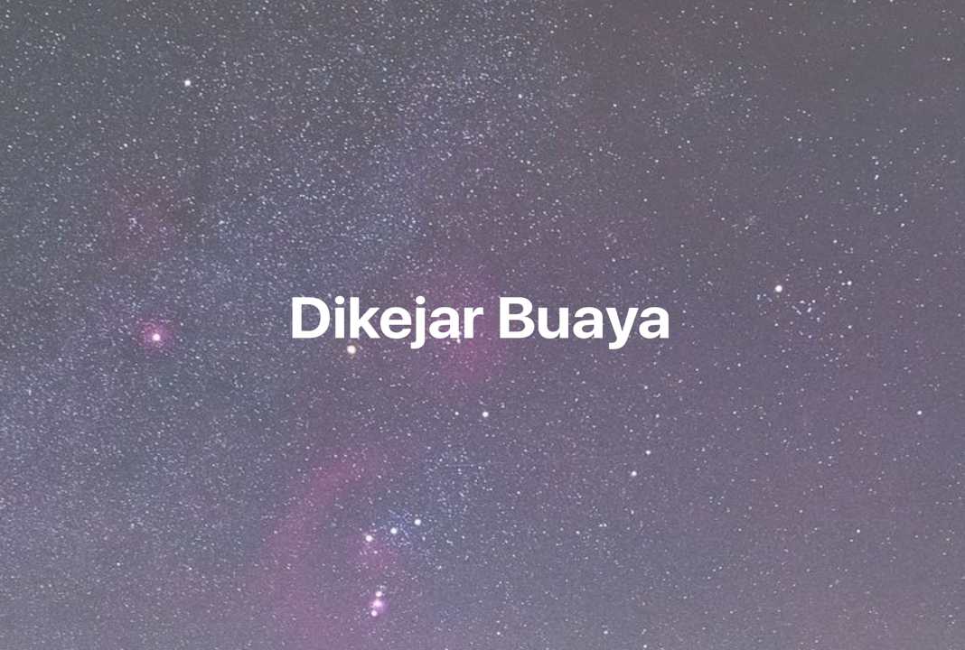 Gambar Mimpi Dikejar Buaya