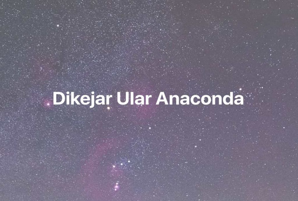 Gambar Mimpi Dikejar Ular Anaconda