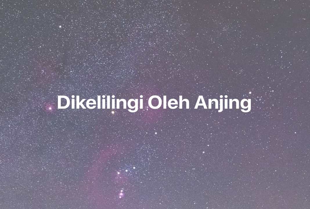 Gambar Mimpi Dikelilingi Oleh Anjing