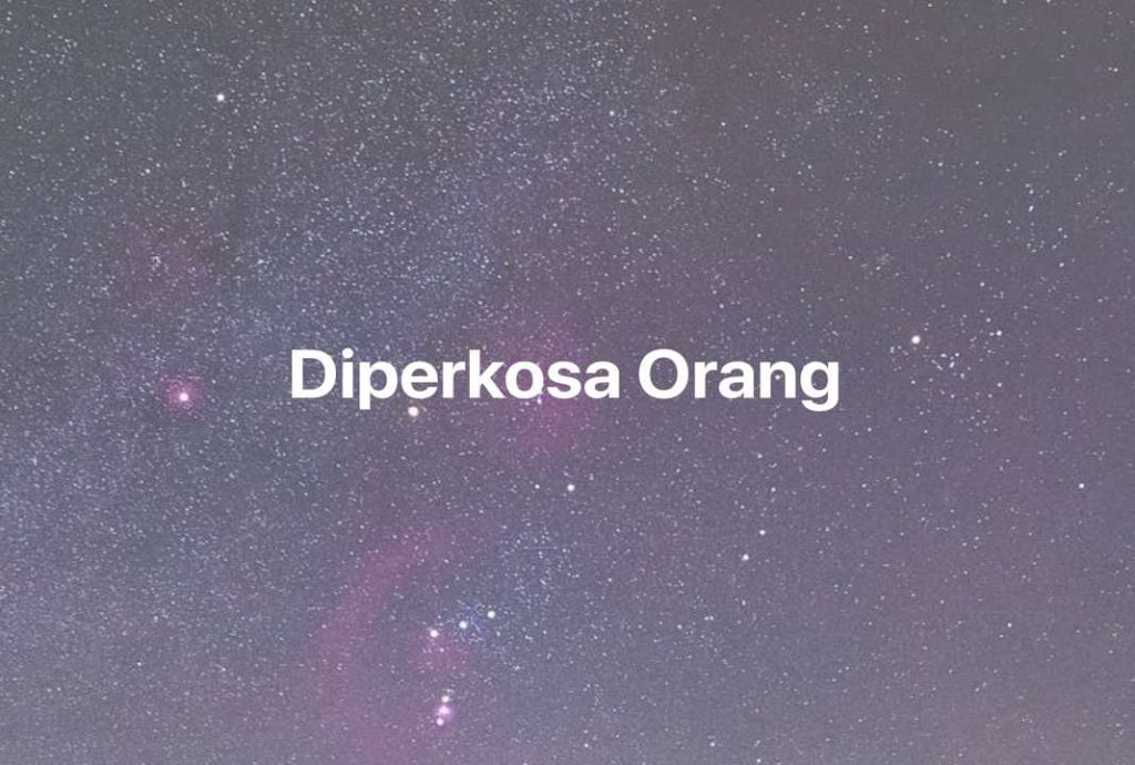 Gambar Mimpi Diperkosa Orang