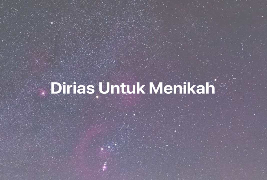 Gambar Mimpi Dirias Untuk Menikah